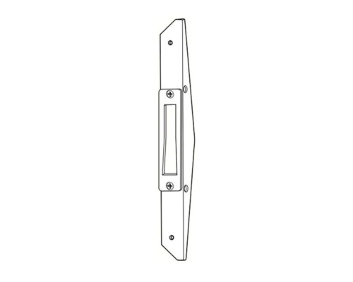 Adams Rite MS4002-131-628 Deadlock Armored Strike in Clear Anodized