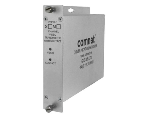 Comnet FVT10C1M1 1-Channel ComFit Video/Contact Multimode Transmitter