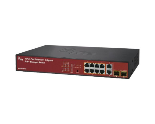 Interlogix NS2503-8P-2C 8-Port Fast Ethernet PoE-af/at Managed Switch