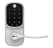 Yale YRL226-CBA-619 Assure Smart Touchscreen Lock and Lever with Wi-Fi and Bluetooth, Satin Nickel