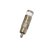 Eclipse Tools 705-004-WH-50 RCA Connector for RG6/U - White - 50 Pk