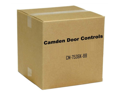 Camden Door Controls CM-7536K-8B CM-7536K/8B Column Kinetic Switch Aluminum 'Push to Lock' Icon Red