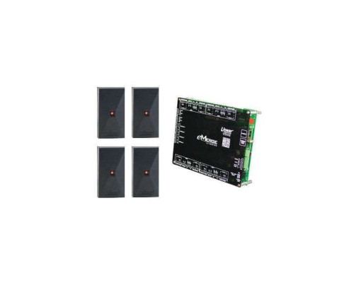 Linear 620-100272P eMerge Elite 4-Door, 4-Reader Access Control Module Bundle with Power Distribution Module