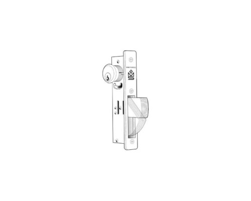 Adams Rite MS1853S-310-IB Door Deadlock Straightbolt, Non-Handed, 1-1/8