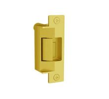 Folger Adam 732-12D-605-LBMLCM Fail Secure Fire Rated Electric Strike with Latchbolt & Locking Cam Monitor in Bright Brass