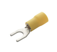 Eclipse Tools 902-458-10 Insulated Spade Terminals, (Yellow) 12-10 AWG, 1/4' Stud, 10 Pcs