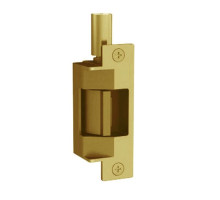 Folger Adam 712-75-24D-606-LBMLCM Fail Secure Fire Rated Electric Strike with Latchbolt & Locking Cam Monitor in Satin Brass