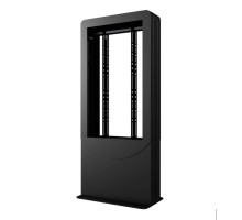 Peerless-AV KIPC2543B-3 Floorstanding Portrait Back-to-Back Kiosk for 43' Displays up to 3' Deep, Black