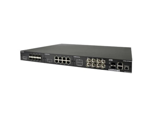 Comnet CTS24+2POE1 CTS Commercial Grade Modular Ethernet Managed Switch Chassis with 720 W Power Supply