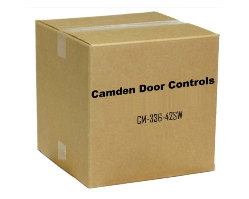 Camden Door Controls CM-336-42SW Battery Powered Switch Wireless Double Gang Stainless Steel