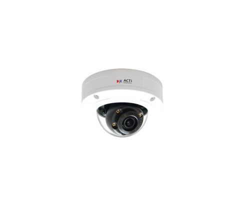 ACTi A88 3 Megapixel Outdoor IR Network Mini Dome Camera, 2.8-8mm Lens