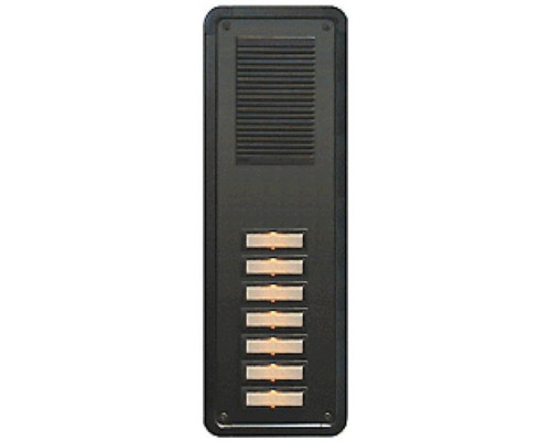 Alpha TTM7B 7 Button Speaker Panel-Brown-Flush