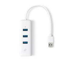 TP-Link UE330 3 Port Hub & Gigabit Ethernet Adapter 2 in 1 USB Adapter UE330