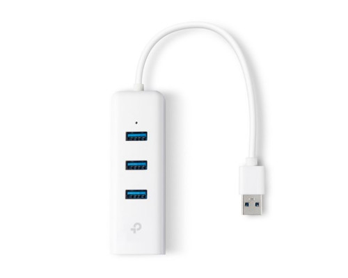 TP-Link UE330 3 Port Hub & Gigabit Ethernet Adapter 2 in 1 USB Adapter UE330