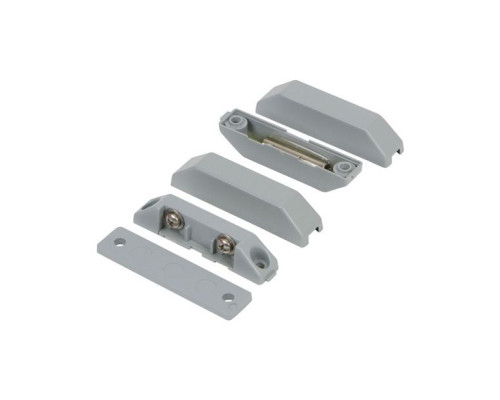 Nascom N285TWGG-STSD Surface Mount Terminal SPDT Switch / Magnet Set, Low Profile, Beveled Cover Spacers, Gray