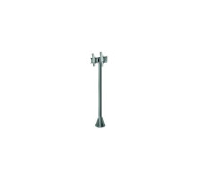 Peerless-AV EPMU-05-S Wind Rated Pedestal Tilt Mount, 5' Pole Length, Stone Gray