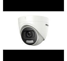 Hikvision DS-2CE72DFT-F-3-6mm 1080p HD-TVI/AHD/CVI/Analog IR Outdoor Dome Camera, 3.6mm Lens