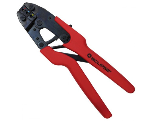 Eclipse Tools 300-142 Ergo-Lunar Crimper for Thin Style Red, Blue, Yellow Insulated Terminals AWG 22-10