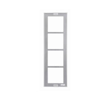 Urmet 1148-64 Wall Wire Cover Trim with Wall Frame, 4 Modules, Sinthesi S2