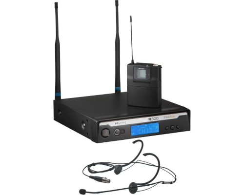 Bosch R300-E-A Head Worn Wireless Microphone System with HM3 Omni-Directional Microphone