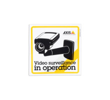 Axis 5502-811 Surveillance Sticker Eng 10PCS