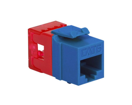 ICC IC1078F6BL HD CAT 6 Keystone Jack, Blue