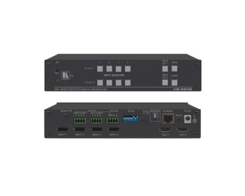 Kramer VS-42H2 4x2 4K HDR HDMI HDCP 2.2 Matrix Switcher