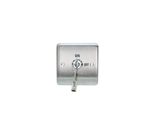 MDY Group ACPBKS1 Stainless Steel Key Switch with Wide Faceplate