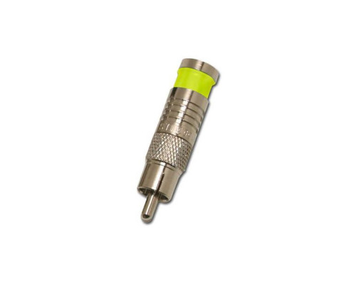 Eclipse Tools 705-004-YL RCA Connector for RG6/U - Yellow - 100 Pk