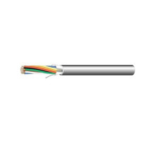 West Penn 253271BGY1000 8C 22G Stranded, Shielded Plenum Communication Cable, Gray, 1000'