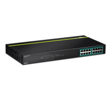 TRENDnet TPE-TG160G 16-Port GREENnet Gigabit PoE+ Switch - 250W