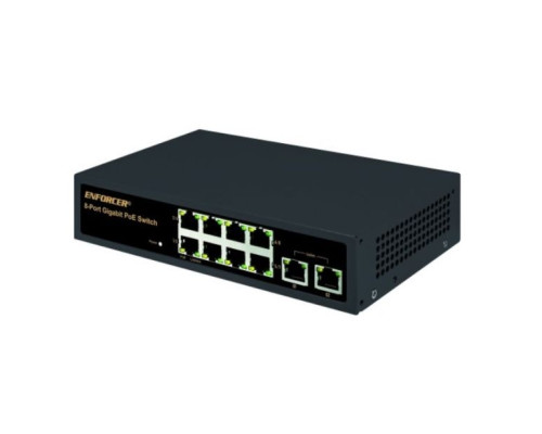 Seco-Larm NS-508UT-GAQ 8-Port Unmanaged PoE Switch