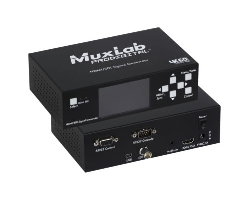 MuxLab 500830 HDMI 2.0/3G-SDI Signal Generator