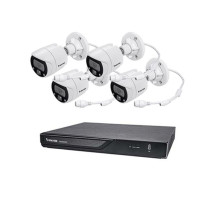 Vivotek ND9323P-2TB-4FIB69 8 Channel NVR Kit 64Mbps Max Throughput 2TB with 4 x 2MP Outdoor IR Bullet IP Security Cameras