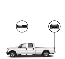 RVS Systems RVS-718501-03 (F250) F150 Camera, Mirror Monitor with Compass and Temperature, 33ft Cable