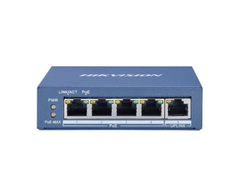 Hikvision DS-3E0505P-E 4 Port Unmanaged Gigabit PoE Switch