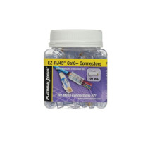 Platinum Tools 202010J EZ-RJ45(tm) Cat 6+ Connectors, Jar of 100.