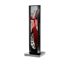 Peerless-AV KIP586-1LG-S-DISP One-Sided Ultra Stretch Portrait Kiosk for the LG Ultra Stretch Signage 86BH5C Display, Silver