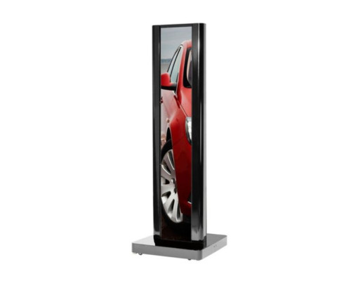 Peerless-AV KIP586-1LG-S-DISP One-Sided Ultra Stretch Portrait Kiosk for the LG Ultra Stretch Signage 86BH5C Display, Silver