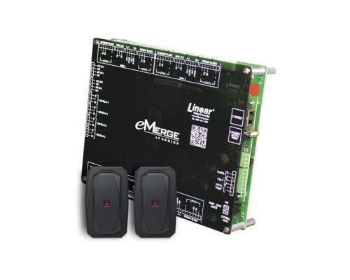 Linear 620-100270P eMerge Elite 2-Door, 2-Reader Access Control Module Bundle with Power Distribution Module