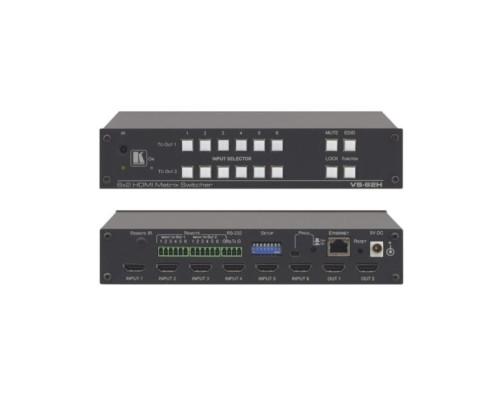 Kramer VS-62H 6x2 4K60 4:2:0 HDMI Automatic Matrix Switcher