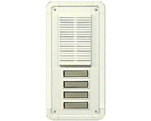 Alpha TT4W 4 Button Entry Panel-White-Flush