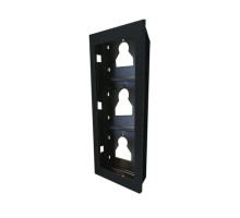 Comelit UT9163B Flush-Mounted Frame, 3 Ultra Modules, Black