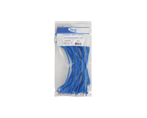 ICC ICPCSC01BL Cat 5e Patch Cord, Blue, 25 Pk., 1 Ft.