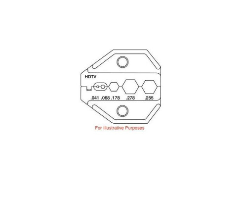 Platinum Tools 17061C Die Set, HDTV/True 75 Ohm BNC/TNC