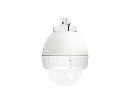 Sony UNI-INL7C2 Indoor, 7-inch pendant mount housing, for SNC-RH124, RS44N, RS46N, RX-Series, and RZ25N. AC 24V input. Clear lower dome.