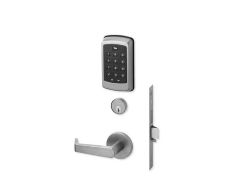 Yale NTM617-ZW3-626 Mortise Lock with Pushbutton Keypad-Cylinder Override-with Thumbturn ZW Module