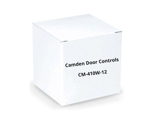 Camden Door Controls CM-410W-12 Double Gang Faceplate, N/C Contact, 'Press For Emergency Assistance', Black