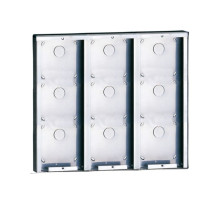 Comelit 3316/9 Stainless steel surface-mounting box for 9 modules