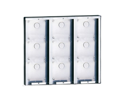 Comelit 3316/9 Stainless steel surface-mounting box for 9 modules